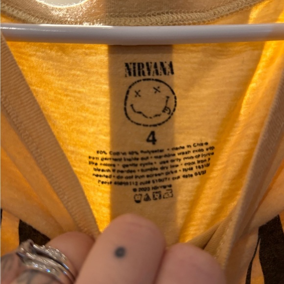 Torrid Nirvana Smiley Face Tee in Mustard - Picture 2 of 2